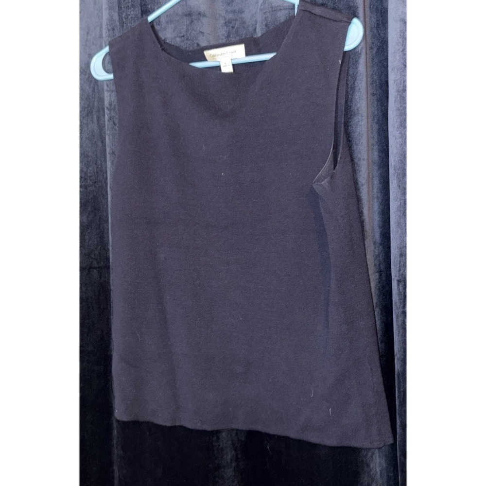 coldwater creek sleeveless top Blue S L